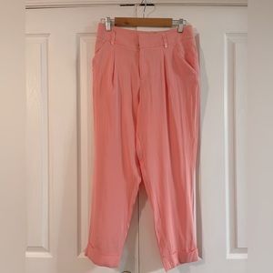 Alice + Olivia Silk Pants with Cuff